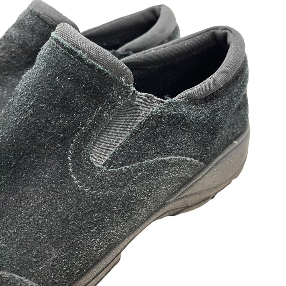 LAND'S END Genuine Leather Black Suede Loafers Casual Flats Low Top Shoes 9.5 D - Picture 8 of 16